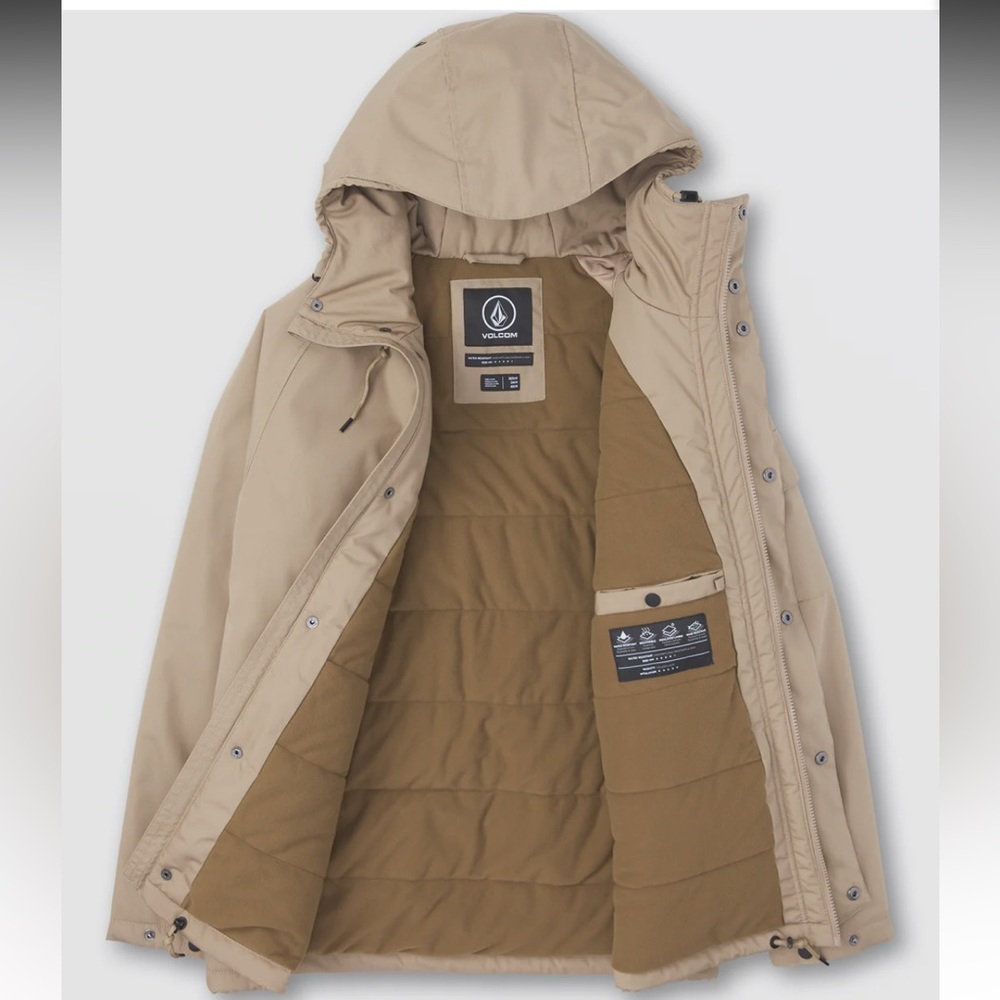 Volcom Mens Khaki Jacket Size Small- New with Tags